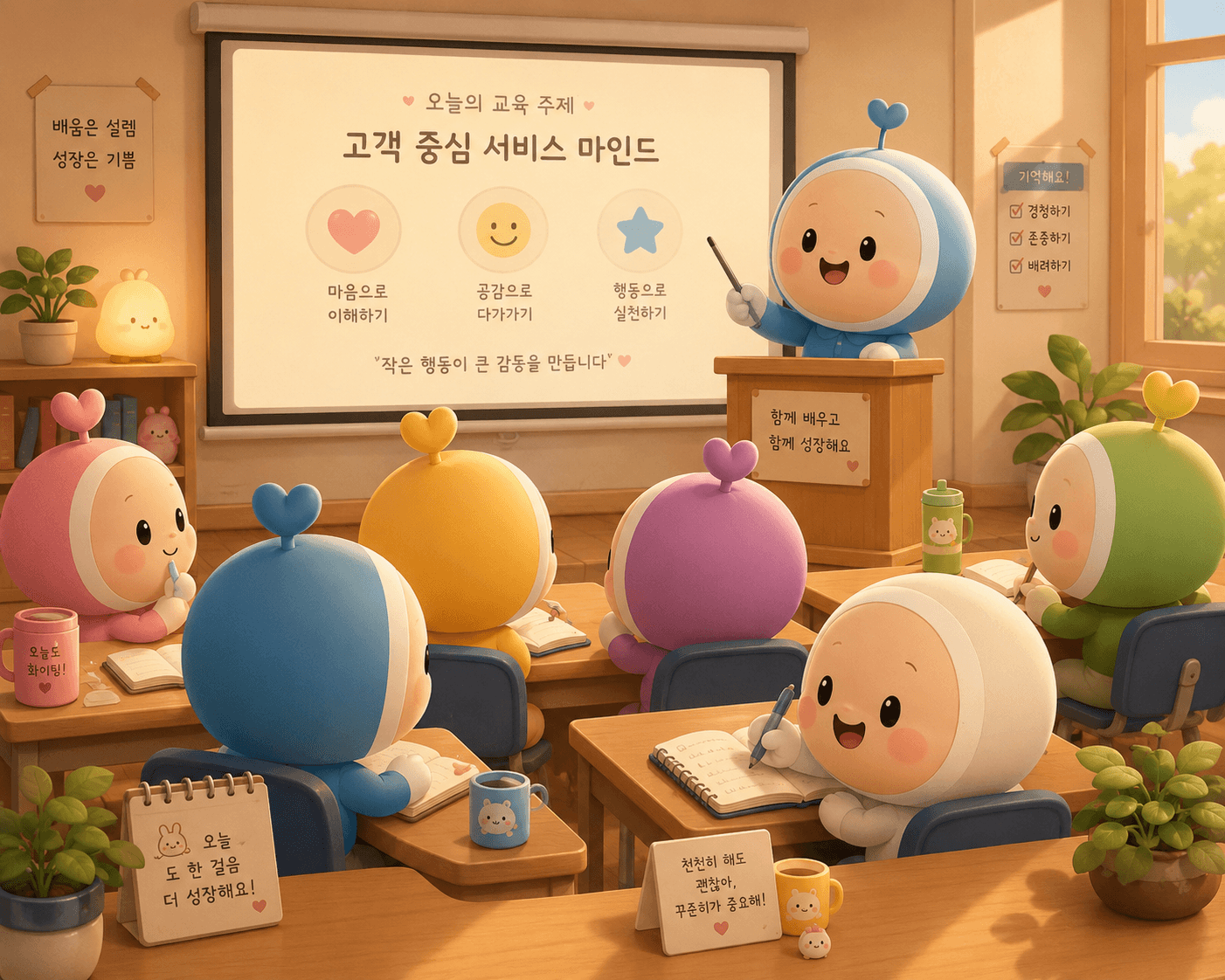 도배청년단 내부 교육 현장